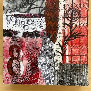 Original mixed media collage